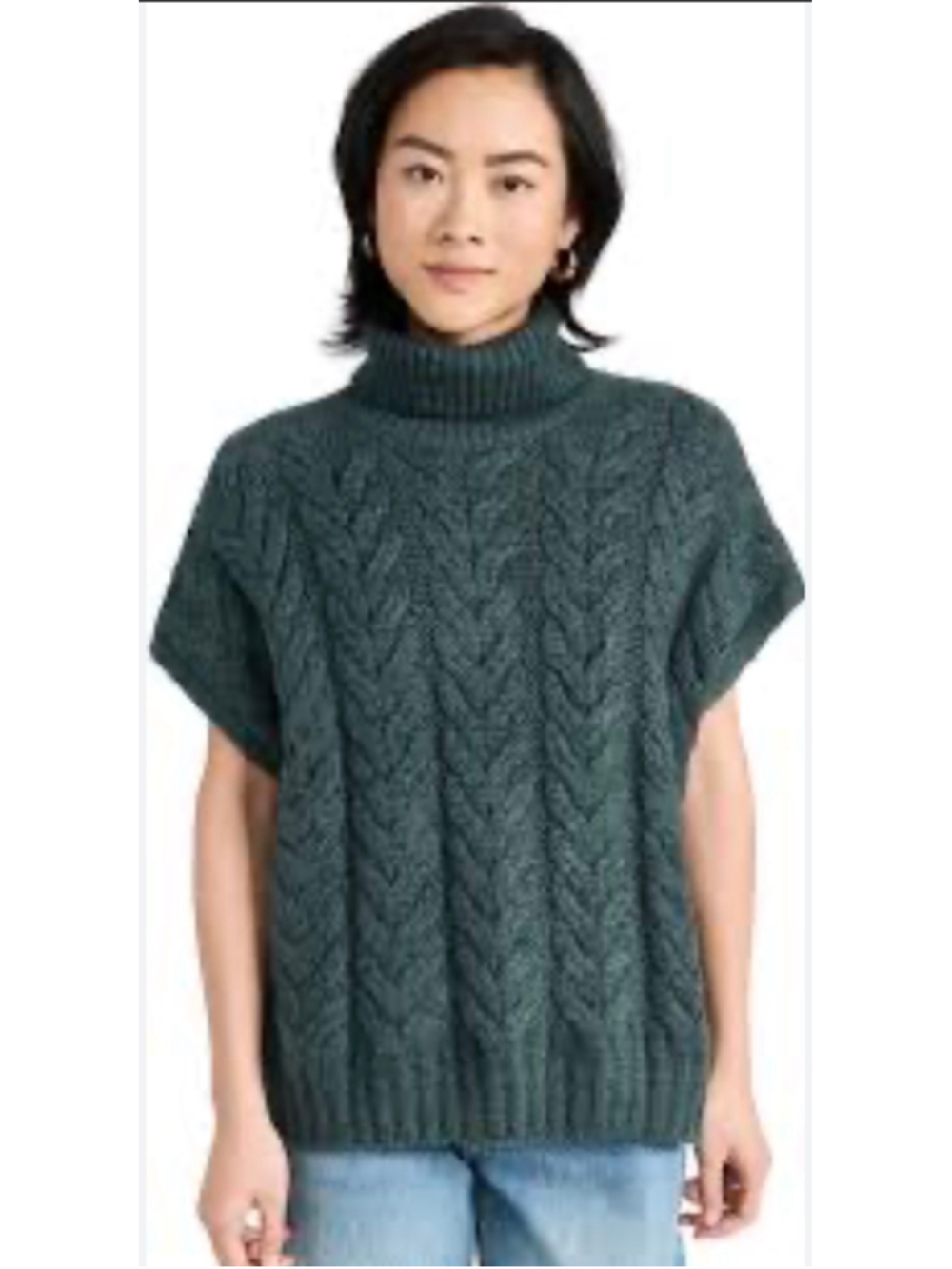 Splendid Abbott Short Sleeve Sweater|Green|Large|NWOT|